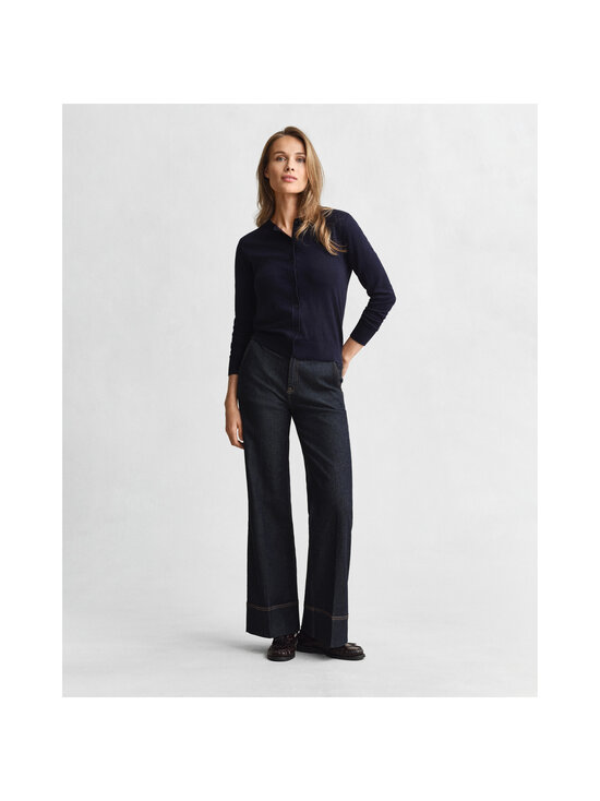 GANT - Light C-neck -neuletakki - 433 EVENING BLUE | Stockmann - photo 5