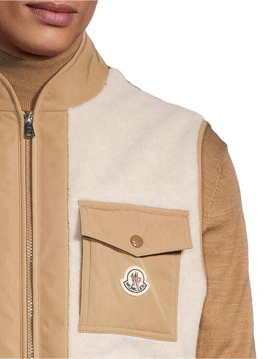 Moncler - Karakai-fleeceliivi - 200 LIGHT BEIGE | Stockmann - photo 4