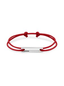 le gramme - 1.7g Sterling Silver Red Cord -rannekoru - SILVER | Stockmann