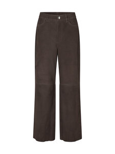 SECOND FEMALE - Zonie Suede -nahkahousut - 6156 DEMITASSE | Stockmann