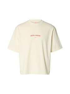 Selected - T-särk SlhBoxyLiam Hotel Amour - EGRET | Stockmann