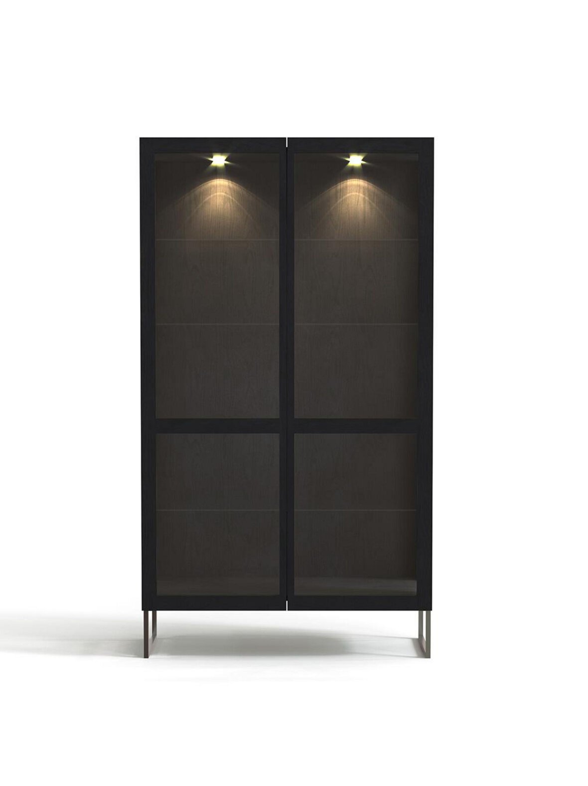 #452-vitriini musta tammi 162 x 100 cm