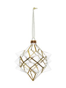 Villa Stockmann - Glass Multilateral Bauble -joulukoriste | Stockmann