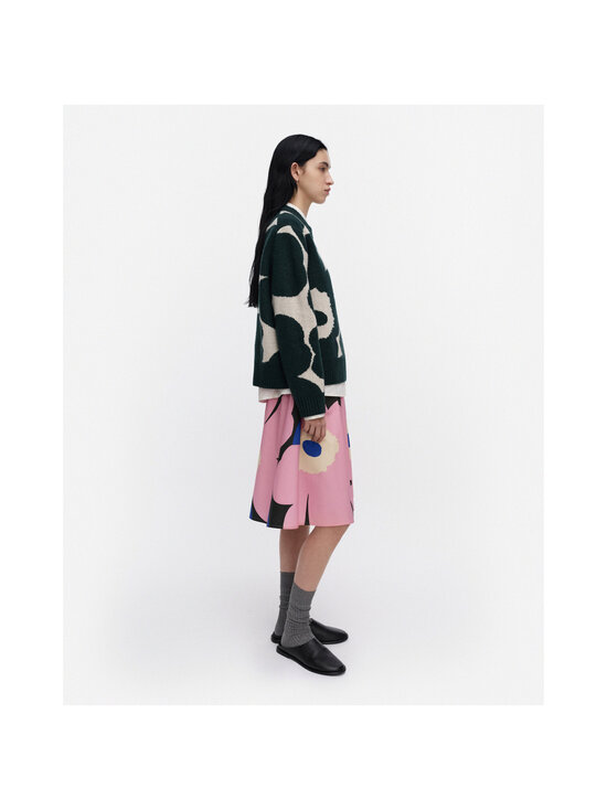 Marimekko - Virtaus Unikko -neulepusero - 610 DARK GREEN, OFF WHITE | Stockmann - photo 4