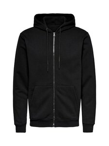 Only & Sons - Onsceres Zip Through jaka ar kapuci - BLACK | Stockmann
