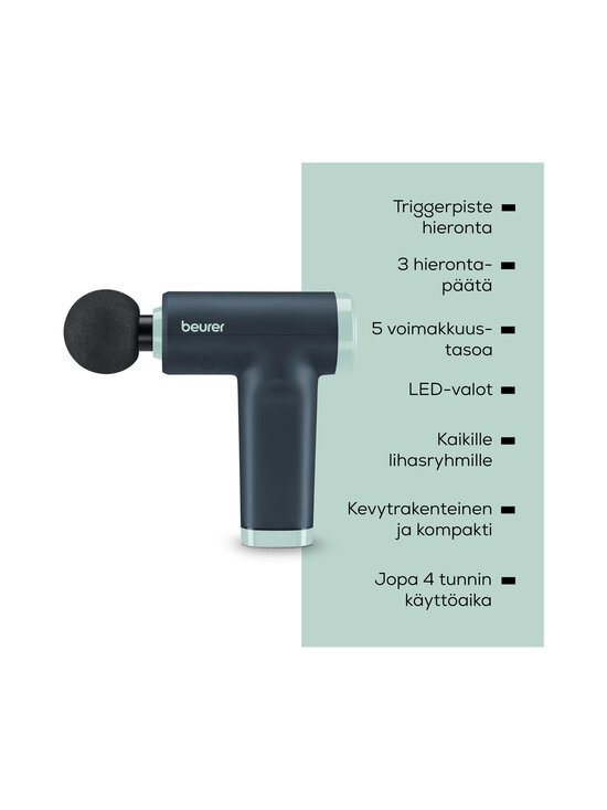 Beurer - CompactPower MG89 Limited Edition -lihashuoltovasara - BLACK / OPAL BLUE | Stockmann - photo 7