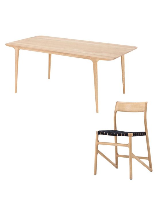 Gazzda - Fawn-ruokapöytä ja Fawn-tuolit - MUSTA,TAMMI - photo 1 Gazzda - Fawn-ruokapöytä ja Fawn-tuolit - MUSTA,TAMMI | Stockmann - photo 1