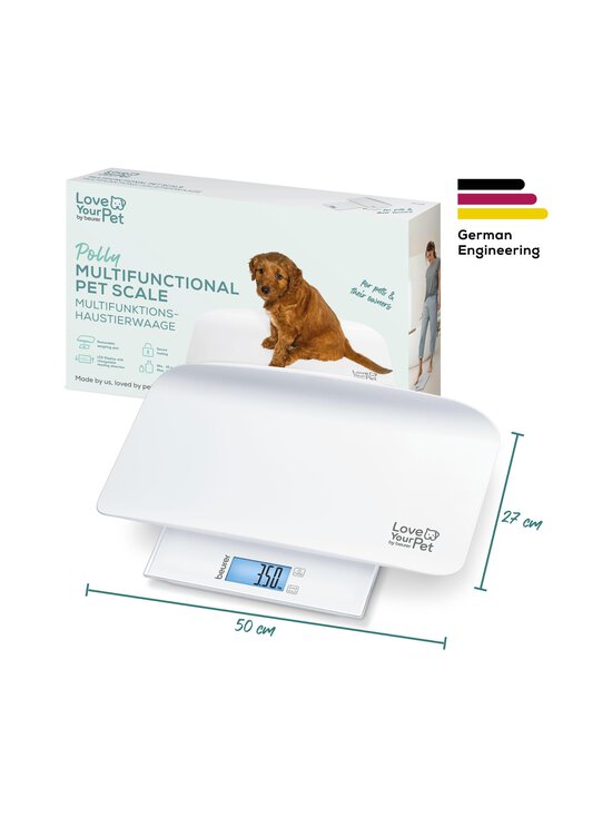 Beurer - PP170 Polly -henkilö- ja lemmikkivaaka - WHITE WHITE | Stockmann - photo 9
