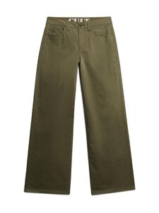 Superdry - Mid Rise Baggy -chinohousut - 8MI DUSTY OLIVE GREEN | Stockmann