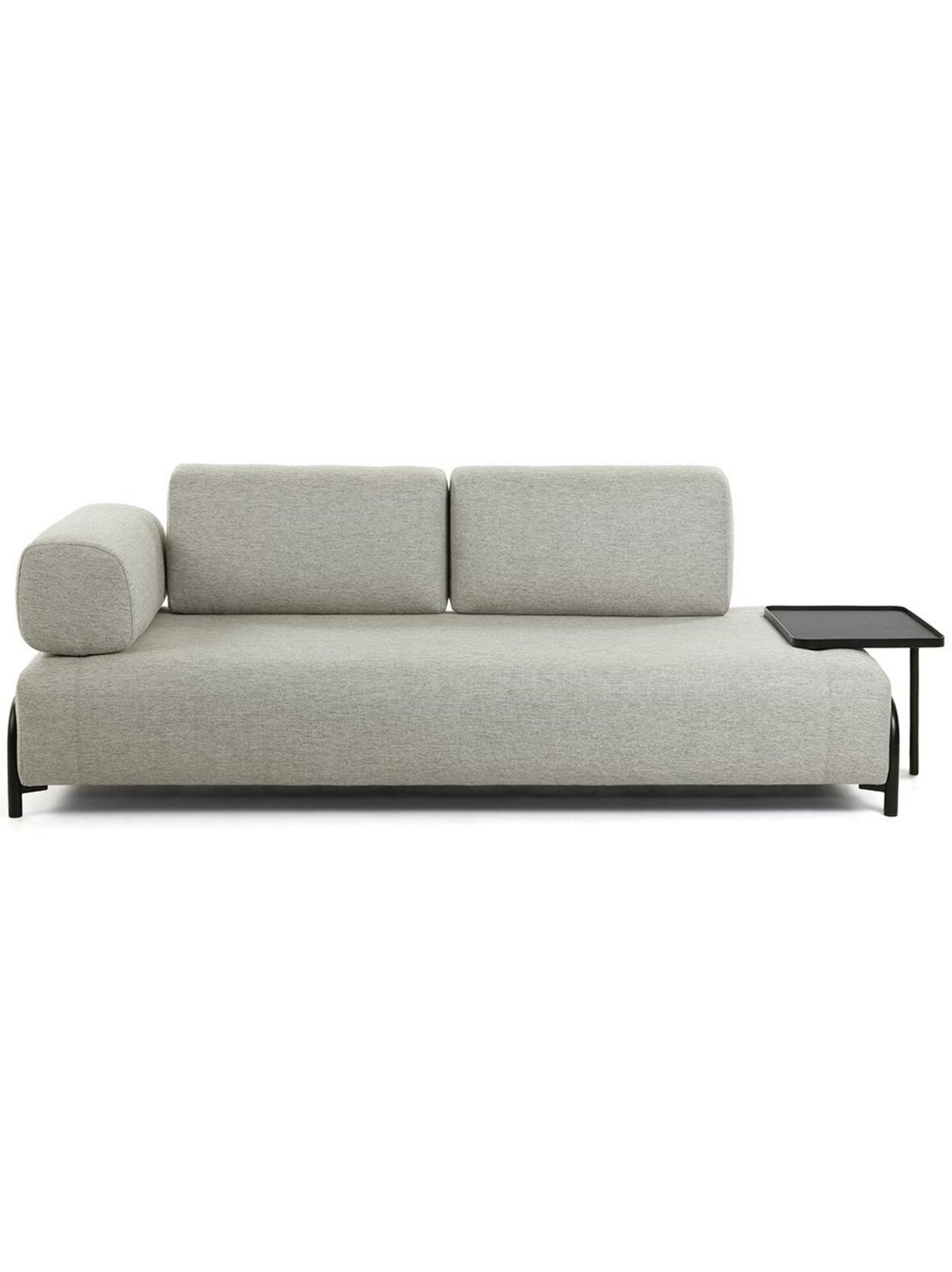 Compo-sohva beige l 252 cm, tarjottimella