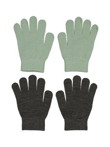 Bogi - Bean Magic cimdi 2-pāri - GREEN COMBO (DK. GREY MEL,16-5808 TPX ICEBERG GREEN) | Stockmann