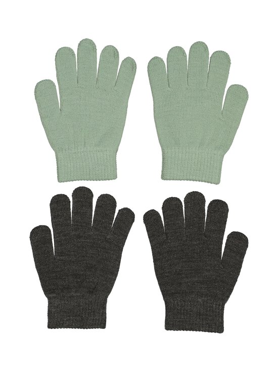 Bogi - Bean Magic cimdi 2-pāri - GREEN COMBO (DK. GREY MEL,16-5808 TPX ICEBERG GREEN) | Stockmann - photo 2