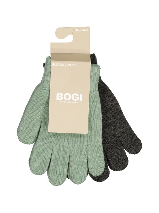 Bogi - Bean Magic cimdi 2-pāri - GREEN COMBO (DK. GREY MEL,16-5808 TPX ICEBERG GREEN) | Stockmann - photo 3