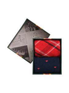 GANT - Check and Heart zeķes 2-pāri - 653 BOLD RED | Stockmann