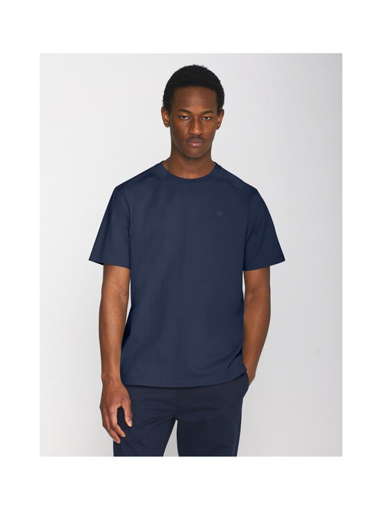 Knowledge Cotton Apparel - Loke Badge -paita - 1257 INSIGNA BLUE MELANGE | Stockmann - photo 2