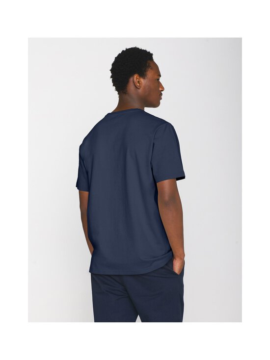 Knowledge Cotton Apparel - Loke Badge -paita - 1257 INSIGNA BLUE MELANGE | Stockmann - photo 3