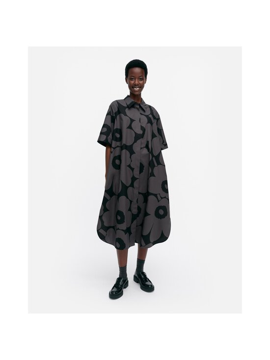 Marimekko - Poplīna Unikko kokvilnas kleita - 909 BLACK, DARK GREY - photo 2 Marimekko - Poplīna Unikko kokvilnas kleita - 909 BLACK, DARK GREY | Stockmann - photo 2