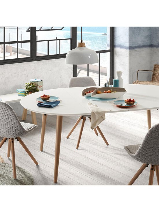 Kave Home - Oqui- jatkettava ruokapöytä - PYÖKKI,VALKOINEN | Stockmann - photo 12