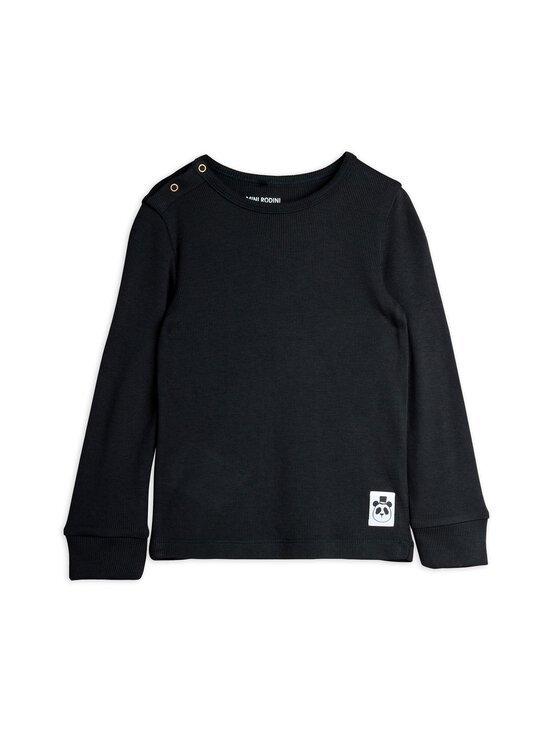 Mini Rodini - Modal Rib -trikoopaita - BLACK - photo 1 Mini Rodini - Modal Rib -trikoopaita - BLACK | Stockmann - photo 1