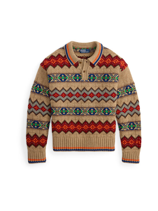 Polo Ralph Lauren - Fair Isle -neulepaita - 001 TAN MULTI | Stockmann - photo 1