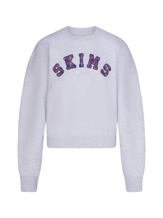 SKIMS - Cotton Fleece Classic Crew -collegepaita - LHG ARCHED SKIMS PLAID | Stockmann - photo 1