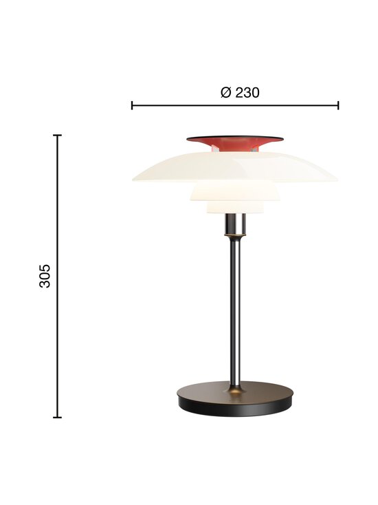 Louis Poulsen - PH 80 Portable Table- johdoton pöytävalaisin - OPAL WHITE/HIGH LUSTRE CHROME PLATED. CHROME;RED;WHITE | Stockmann - photo 3