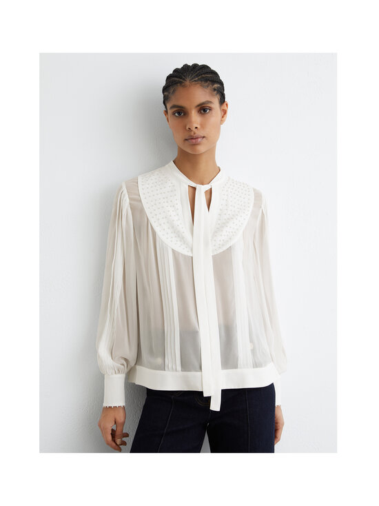 Reiss - Casey Tie Neck -paitapusero - 92 IVORY | Stockmann - photo 2