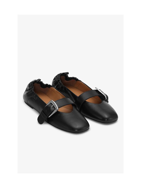 Ganni - Butterfly Strap Crinkle Oleatex -ballerinat - 099 BLACK - photo 2 Ganni - Butterfly Strap Crinkle Oleatex -ballerinat - 099 BLACK | Stockmann - photo 2
