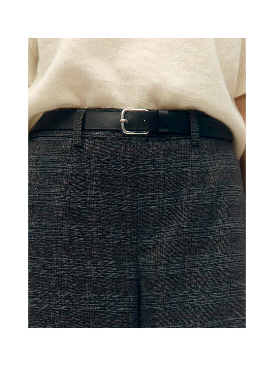 Object - ObjLisa Wide -housut - DARK GREY MELANGE CHECKS:BLUE/BROWN | Stockmann - photo 2