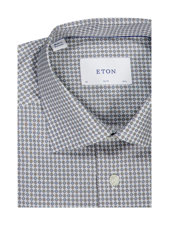 Eton - Micro Print Signature Twill Slim -kauluspaita - BROWN | Stockmann - photo 2