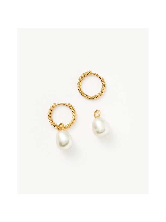MISSOMA - Kullatud kõrvarõngad Pearl Twisted Small Drop Hoop - GOLD - photo 2 MISSOMA - Kullatud kõrvarõngad Pearl Twisted Small Drop Hoop - GOLD | Stockmann - photo 2