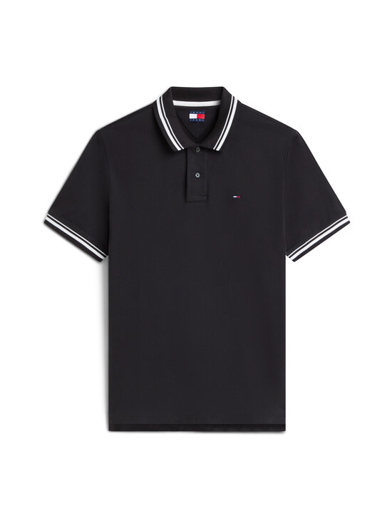 Tommy Jeans - Regular Tipped polo krekls - BDS BLACK | Stockmann - photo 1