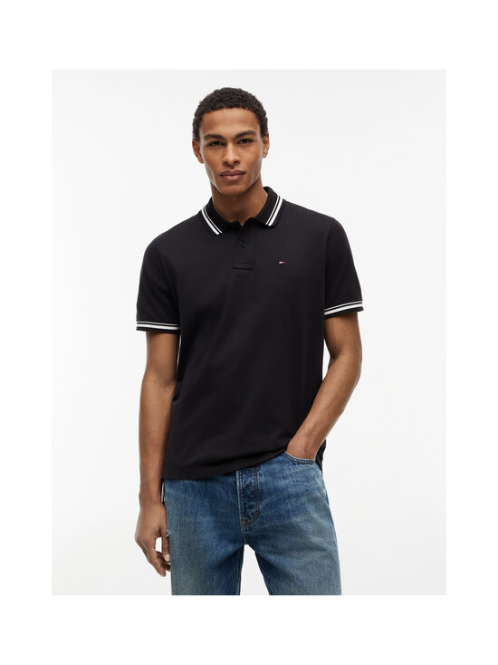 Tommy Jeans - Regular Tipped polo krekls - BDS BLACK | Stockmann - photo 2