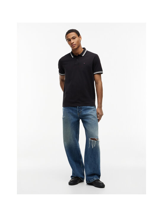 Tommy Jeans - Regular Tipped polo krekls - BDS BLACK | Stockmann - photo 4