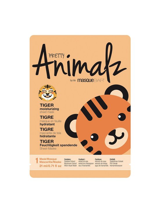 Pretty Animalz Tiger Mask -kangasnaamio 21 ml