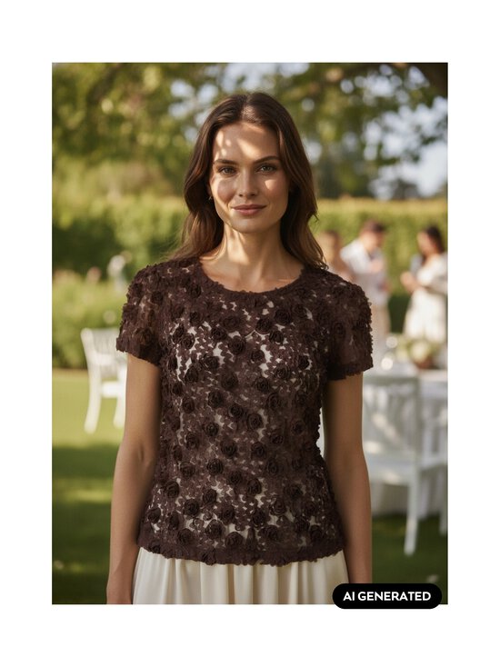 Ida Sjöstedt - Julie D Rose blūze - DARK BROWN | Stockmann - photo 3
