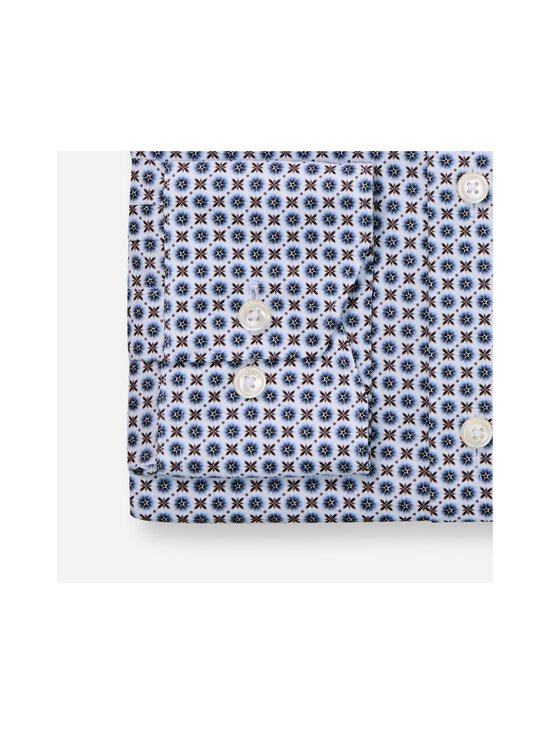 Olymp - Triiksärk Comfort Fit Print - 18 WHITE/BLUE/BROWN | Stockmann - photo 3