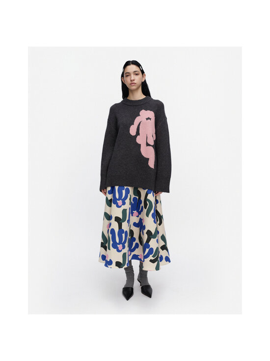 Marimekko - Kartakteri Kukkahattu -neulepusero - 930 DARK GREY, LIGHT PINK | Stockmann - photo 2