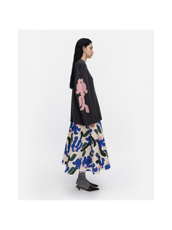 Marimekko - Kartakteri Kukkahattu -neulepusero - 930 DARK GREY, LIGHT PINK | Stockmann - photo 4