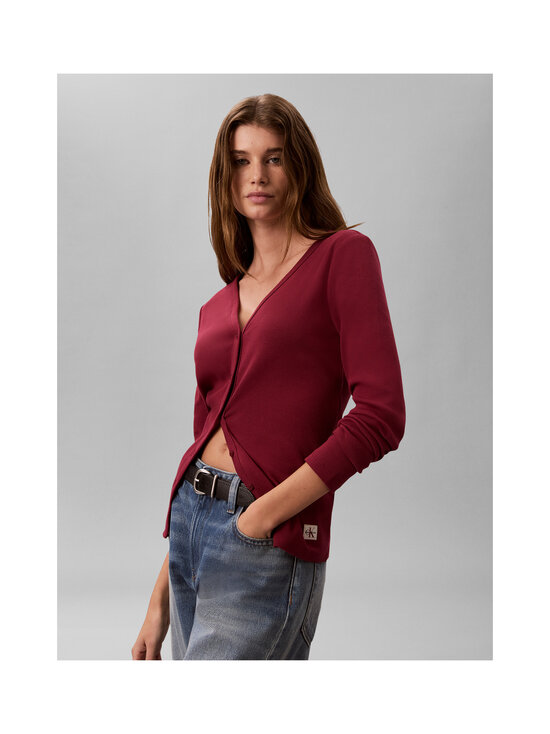 Calvin Klein Jeans - Label Rib Button adīta jaka - VG5 RHODODENDRON | Stockmann - photo 6