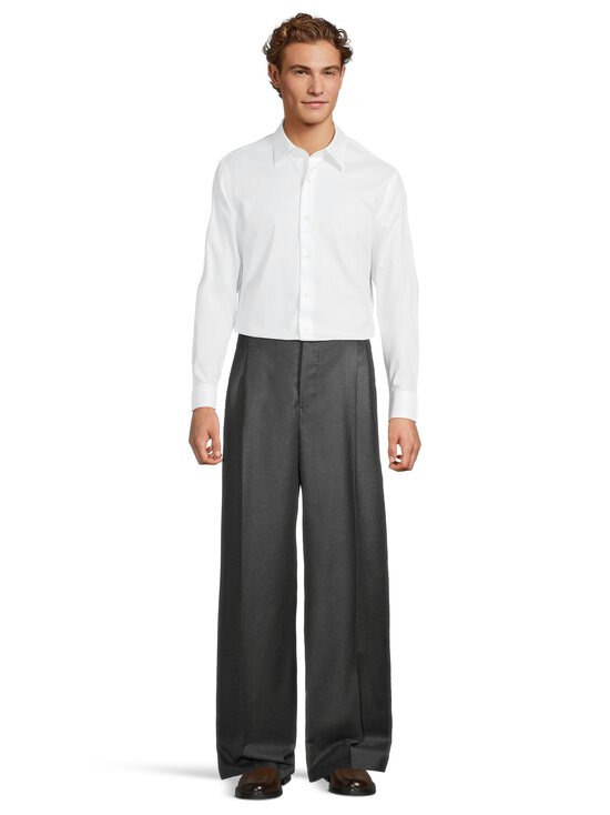 Ami - Pantalon Large Avec Pattes De Serrages -housut - 020 : ANTHRACITE | Stockmann - photo 2