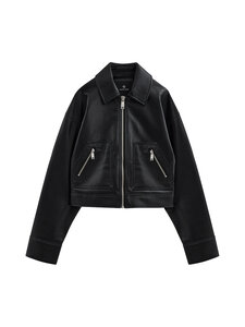 Anine Bing - Assan-nahkatakki - BLK81 BLACK RECYCLED LEATHER | Stockmann