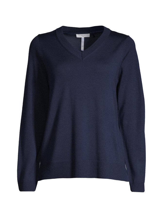 Navy merino wool sweater