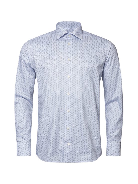 Slim Fit Geometric Print Signature Twill -kauluspaita