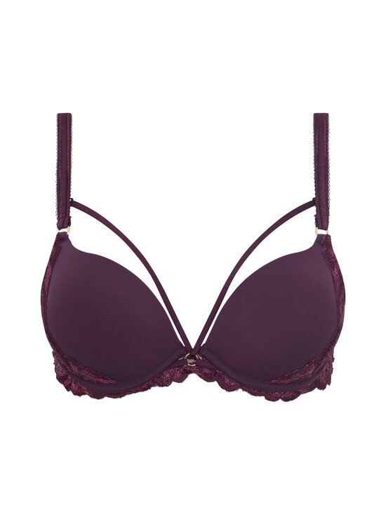 Chantelle - Illusion Corsetry Underwired Push Up t-paitarintaliivit - E63 AUBERGINE LUREX | Stockmann - photo 1