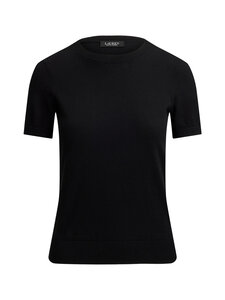 Lauren Ralph Lauren - Lyhythihainen neulepusero - 002 BLACK | Stockmann