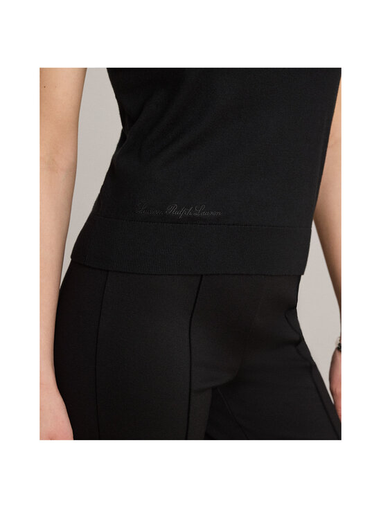 Lauren Ralph Lauren - Lyhythihainen neulepusero - 002 BLACK | Stockmann - photo 9