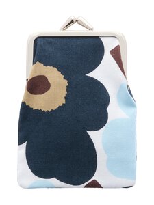 Marimekko - Mini Unikko -korttikukkaro - 145 WHITE, BLUEBERRY, C.BLUE, DK.BROWN | Stockmann