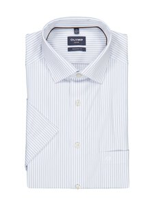 Olymp - Modern Fit Stripe - lyhythihainen kauluspaita - 11 BLEU | Stockmann