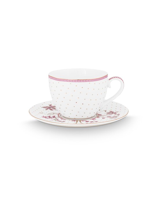 PIP Studio - Jolie Dots tase ar apakštasi 280 ml - PINK - photo 1 PIP Studio - Jolie Dots tase ar apakštasi 280 ml - PINK | Stockmann - photo 1